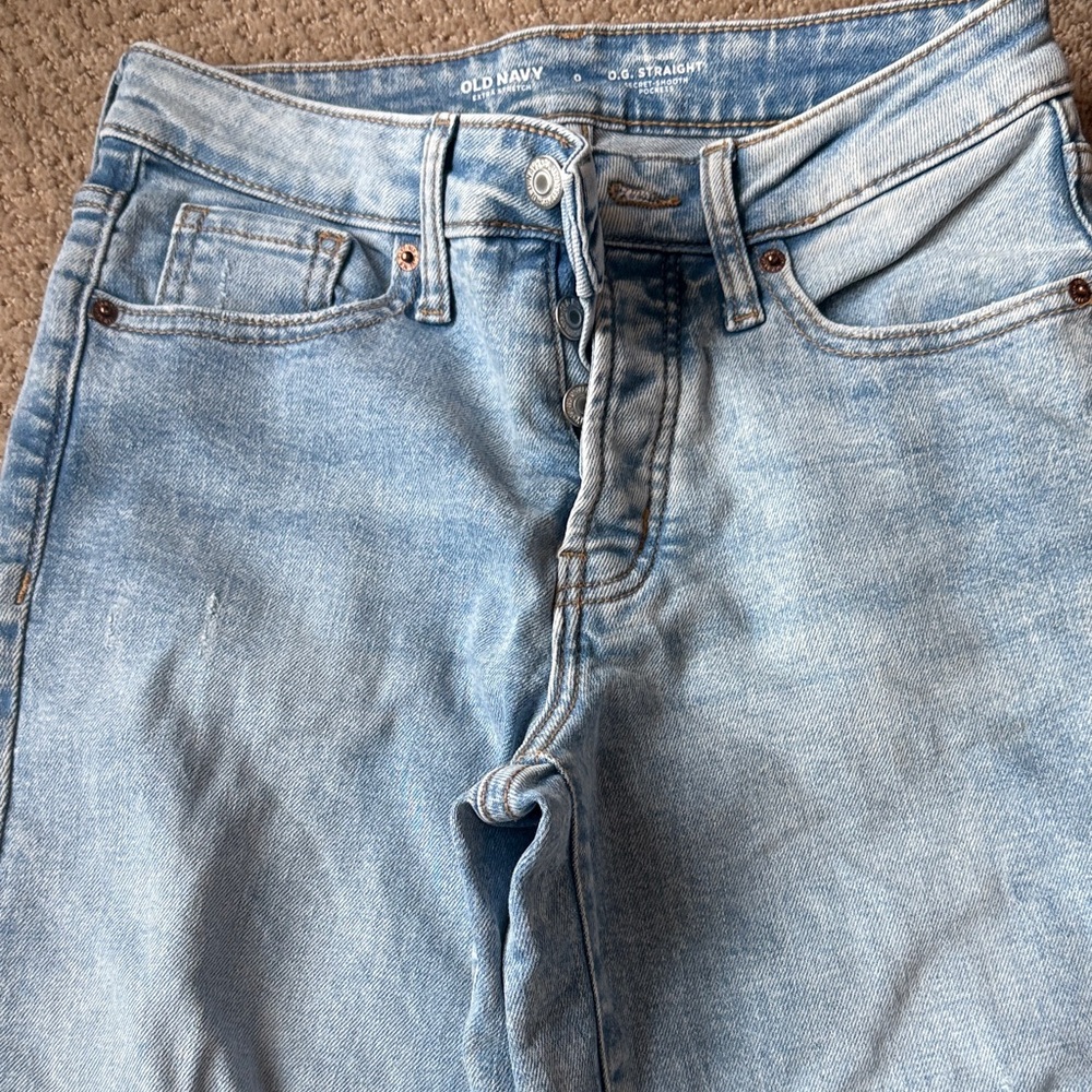 Old Navy Light Blue Women's Straight Leg Jeans